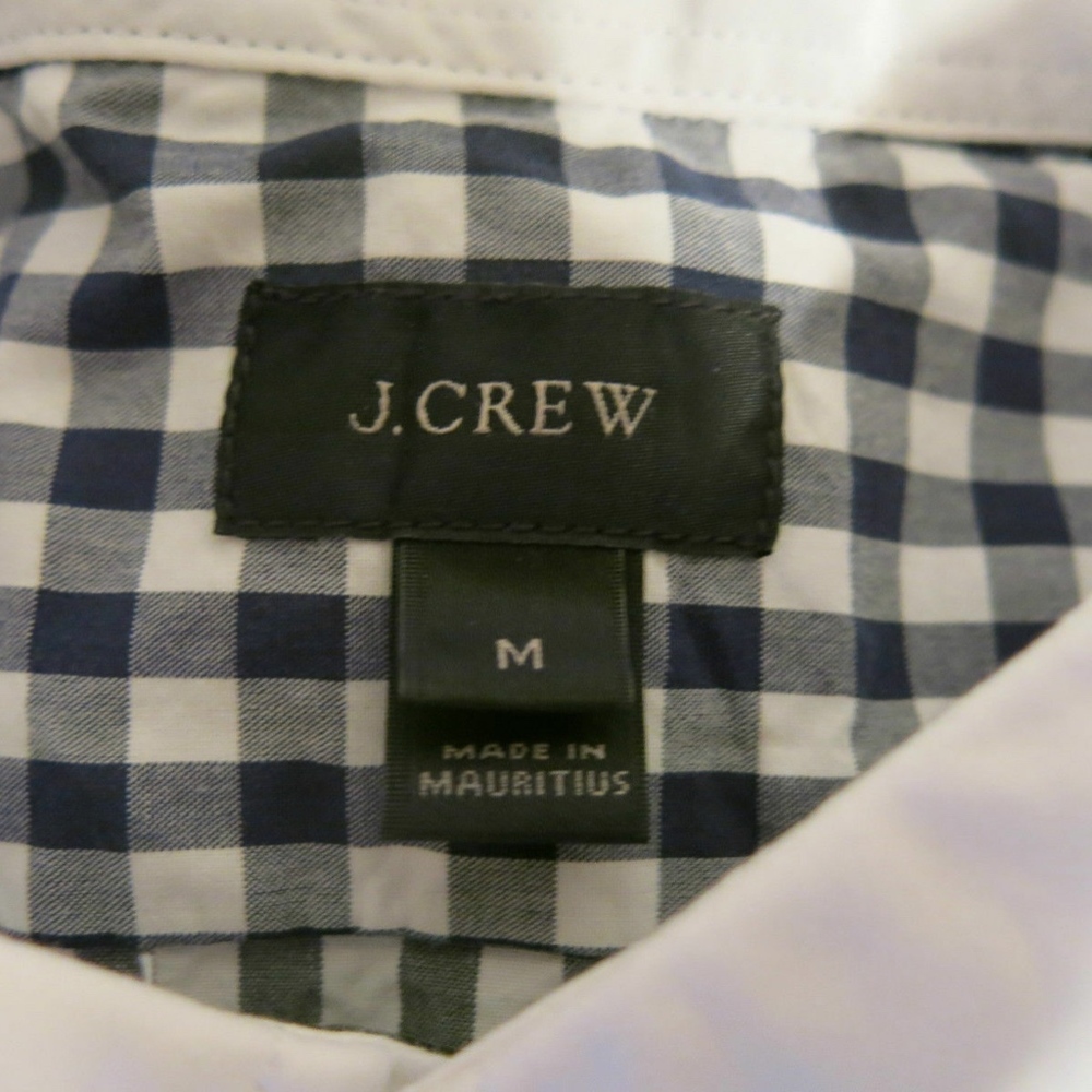 J.Crew Men's Slim Shirt Navy Gingham XS S M L XL - Picture 4 of 4
